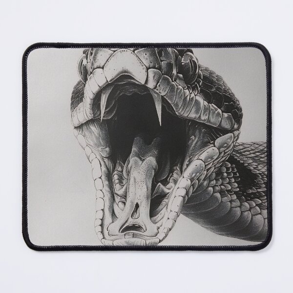 Item preview, Black and White Snake drawing designed and sold by Pencil-Art.