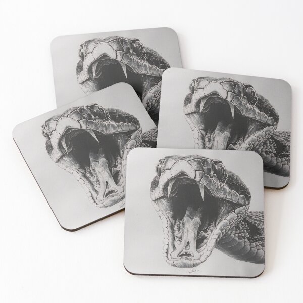 Item preview, Black and White Snake drawing designed and sold by Pencil-Art.
