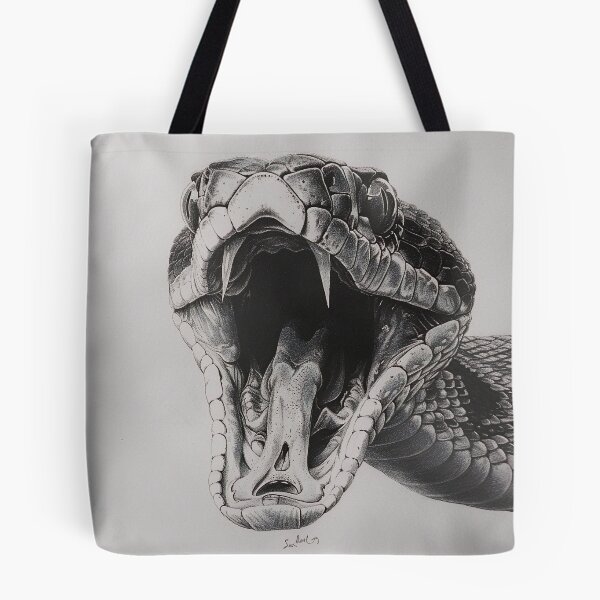 Item preview, Black and White Snake drawing designed and sold by Pencil-Art.