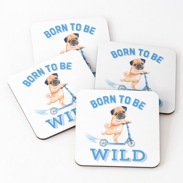 Item preview, Born to be Wild Pug designed and sold by Fredster1966.