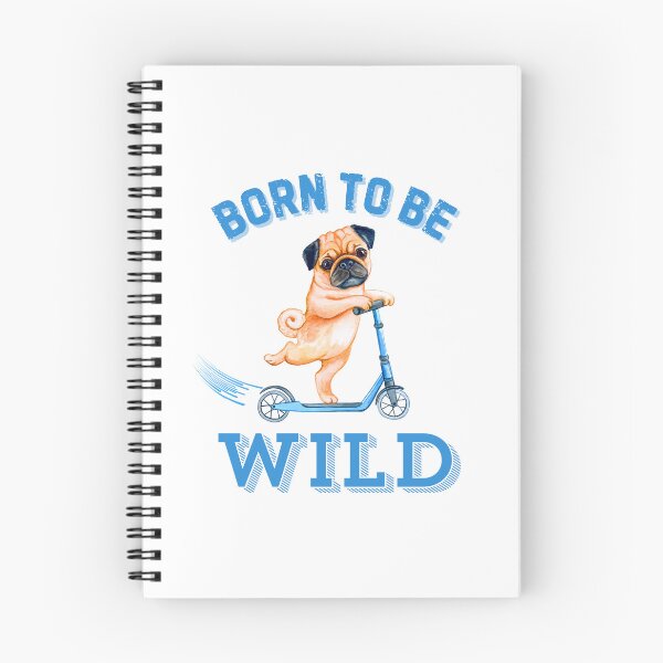 Item preview, Born to be Wild Pug designed and sold by Fredster1966.
