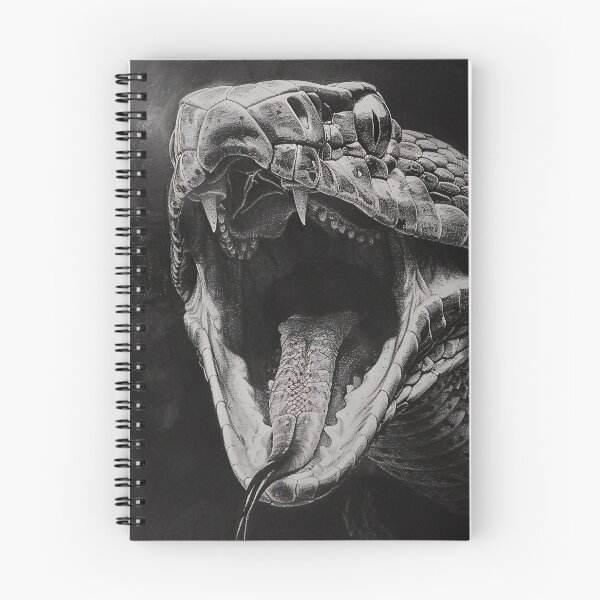 Item preview, Black and White Snake drawing designed and sold by Pencil-Art.
