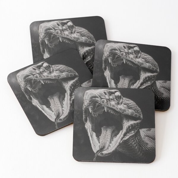 Item preview, Black and White Snake drawing designed and sold by Pencil-Art.