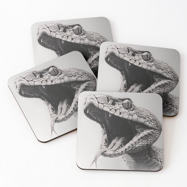 Item preview, Black and White Snake drawing designed and sold by Pencil-Art.