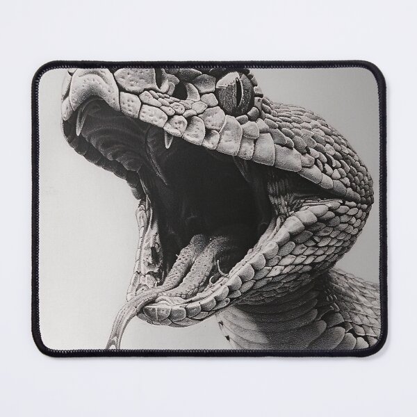 Item preview, Black and White Snake drawing designed and sold by Pencil-Art.