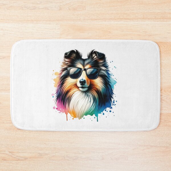 Item preview, Shetland Sheepdog with Sunglasses designed and sold by MyCozyCorner24.