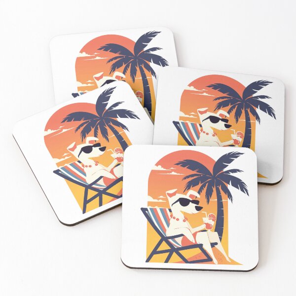 Item preview, Chilling Dog: Beachside Drink Break designed and sold by ImprintEmporium.