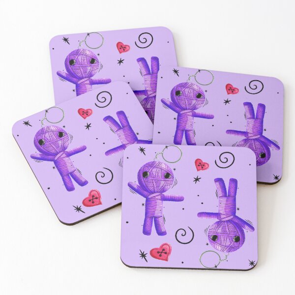 Item preview, Purple voodoo string doll designed and sold by BenJaminArtCo.