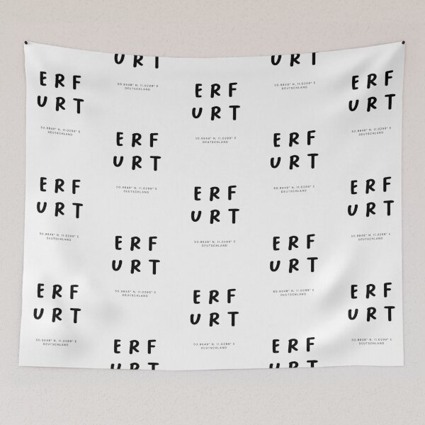 Item preview, Erfurt | Typography Design | Design Map Coordinates designed and sold by RM-Journey.