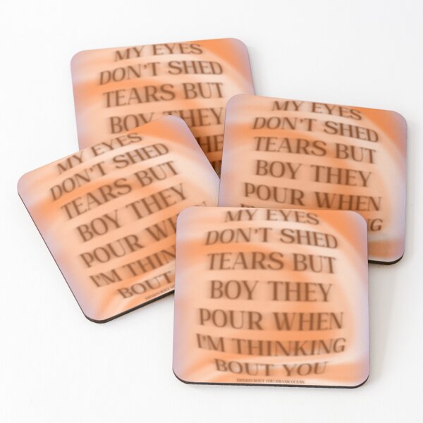 Item preview, Thinkin Bout You Frank Ocean Lyric Graphic designed and sold by shamrockizzy.