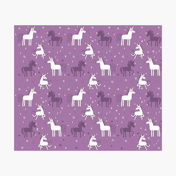 Item preview, Unicorns whistling a tune pattern (Duvet cover design) designed and sold by jasmineberry.