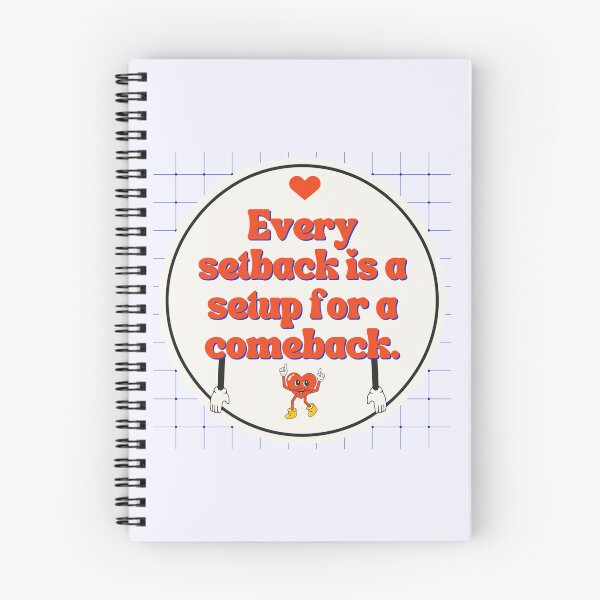 Item preview, Setback to Comeback Heart Typography Design designed and sold by HELL0WBELLO.