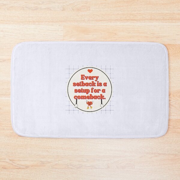 Item preview, Setback to Comeback Heart Typography Design designed and sold by HELL0WBELLO.