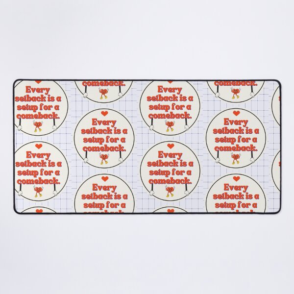 Item preview, Setback to Comeback Heart Typography Design designed and sold by HELL0WBELLO.