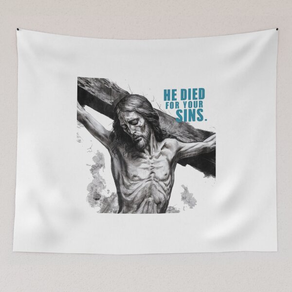 Item preview, He Died for you Sins designed and sold by Gentle40Winks.