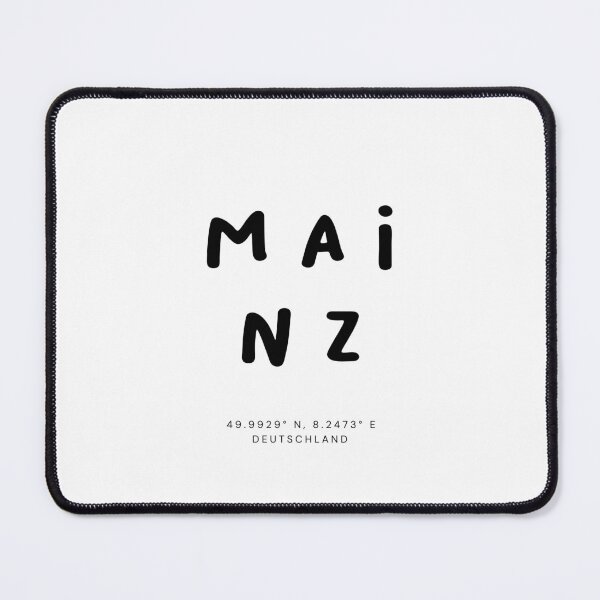 Item preview, Mainz | Typography Design | Design Map Coordinates designed and sold by RM-Journey.