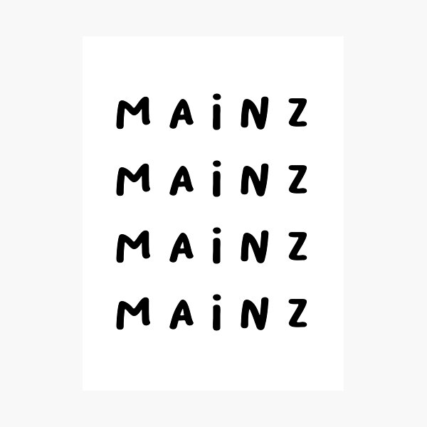 Item preview, Mainz | Typography Design | Minimalist Aesthetic designed and sold by RM-Journey.
