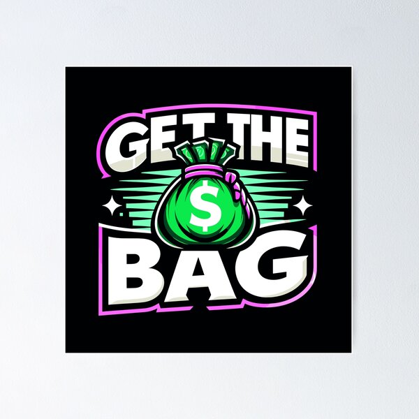 Item preview, Get The Bag Purple and Green Design designed and sold by Artbyminga.