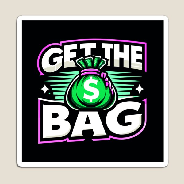 Item preview, Get The Bag Purple and Green Design designed and sold by Artbyminga.