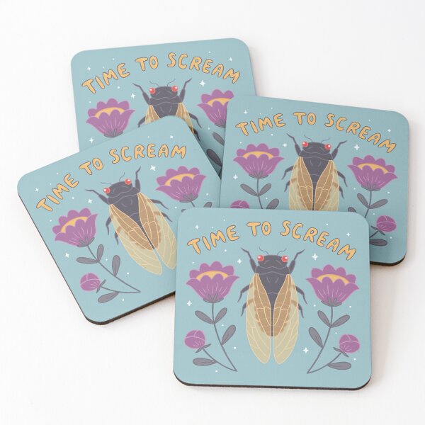 Item preview, Time to scream cicada designed and sold by katienielandart.