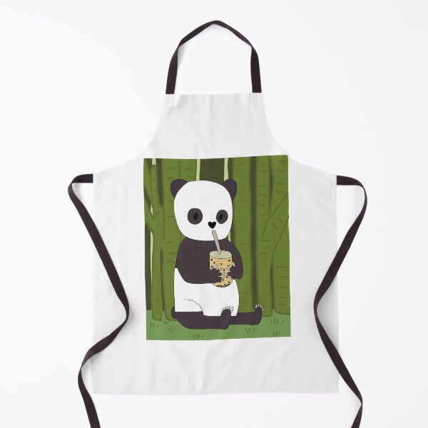 Item preview, Panda with Bubble Tea designed and sold by ZingyRing.