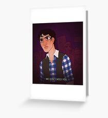 davey at the rally Greeting Card