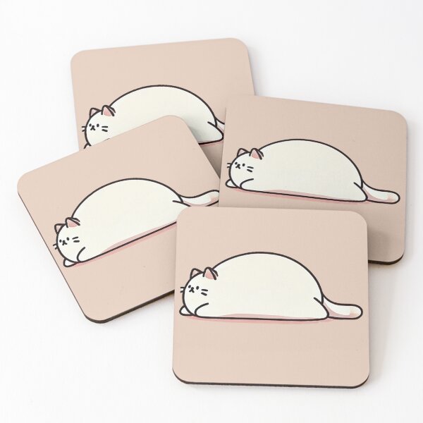 Item preview, Gato gordo acostado designed and sold by PetPaletteCards.