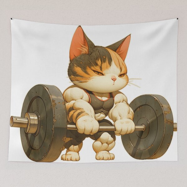 Item preview, Gym cat designed and sold by DabrowskiDesign.