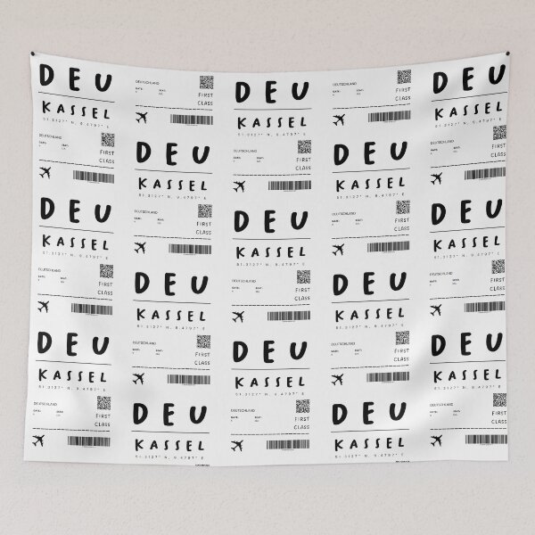 Item preview, Kassel | Plane Ticket Design | Traveling | Tourists designed and sold by RM-Journey.