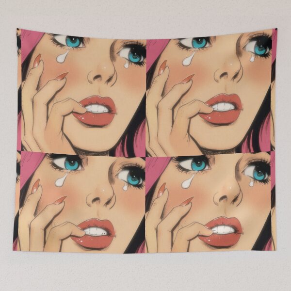 Item preview,        Comic Girl Pop Art designed and sold by TOGETHERINSIEME.
