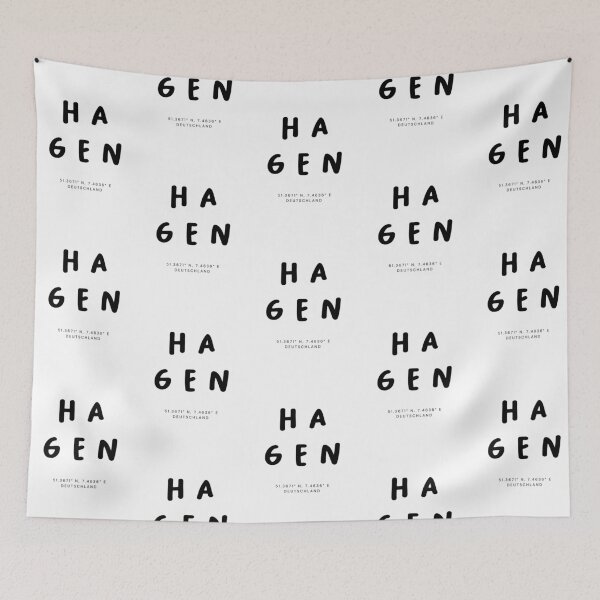 Item preview, Hagen | Typography Design | Design Map Coordinates designed and sold by RM-Journey.