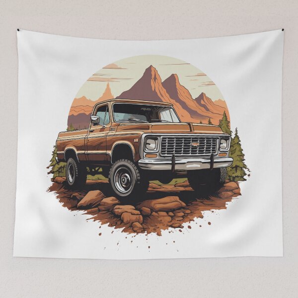 Item preview, Vintage Retro C10 Pickup designed and sold by kidrelic.
