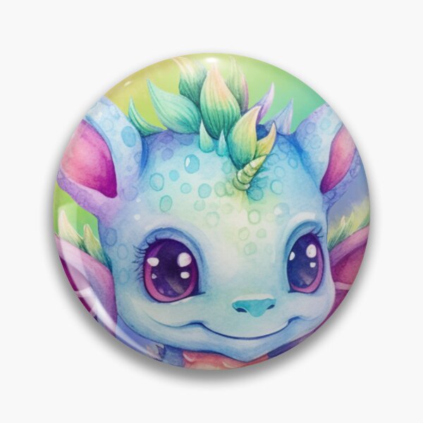 Item preview, watercol.nuestro dragón arcoiris con fondo designed and sold by AdaTeeShop.