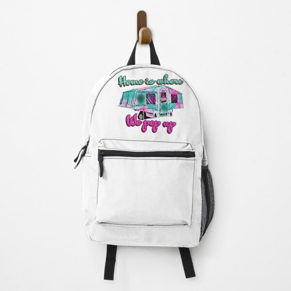 Item preview, Home is Where we Pop Up Green and Pink Trailer Tent designed and sold by BeccaAelishe.