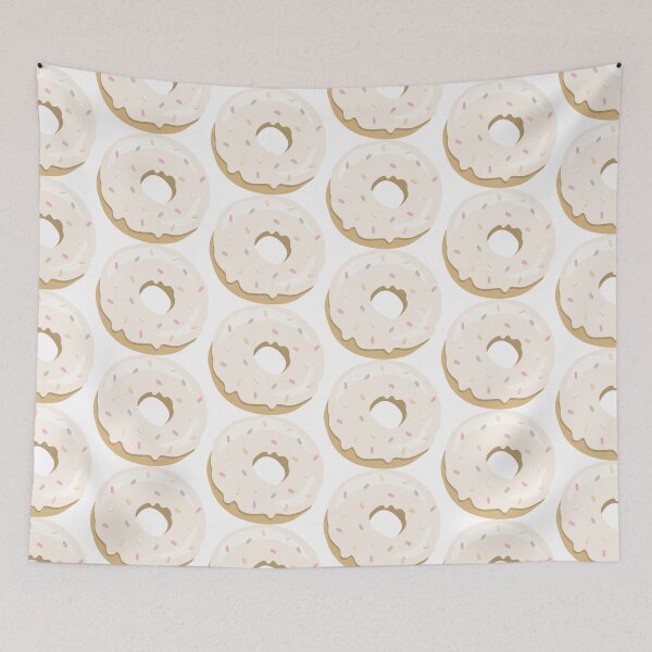 Item preview, Cute donut isolated clipart, donut with vanila icing and colorful sprinkles designed and sold by GorXena.
