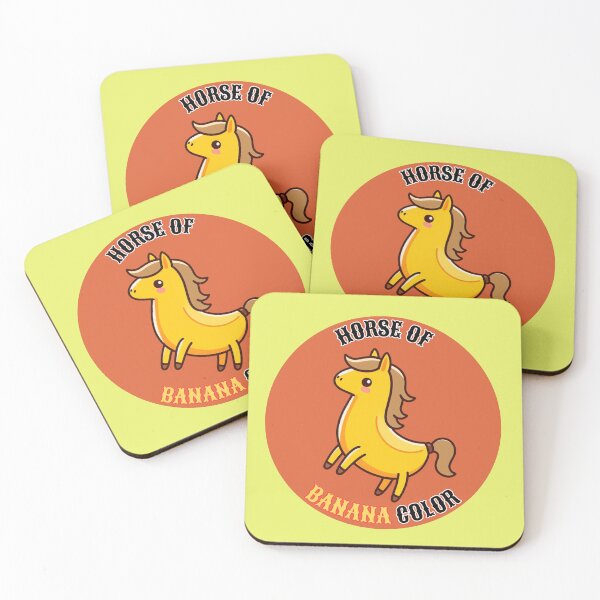 Item preview, Horse of banana color - cute banana horse designed and sold by Funny-Banana.