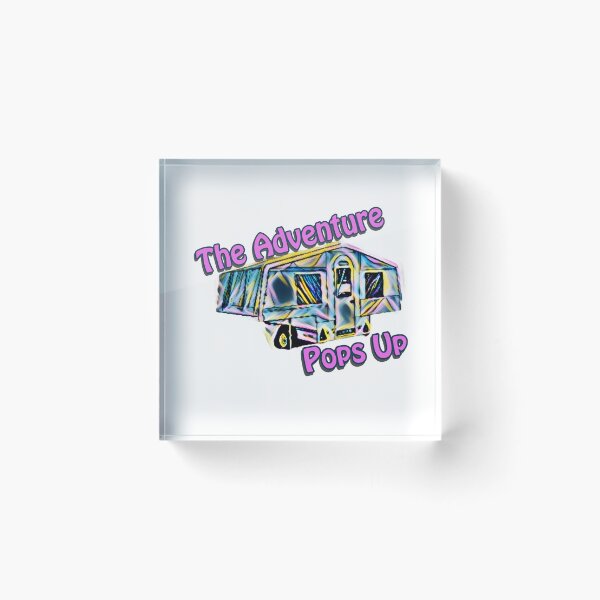 Item preview, The Adventure Pops Up Neon Trailer Tent designed and sold by BeccaAelishe.