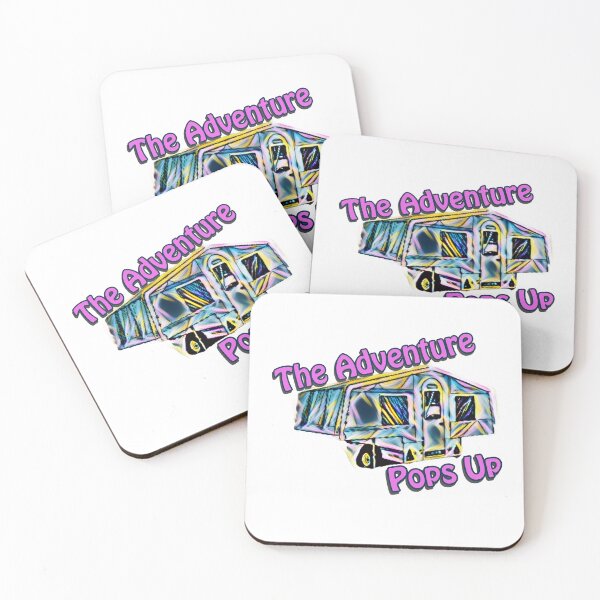 Item preview, The Adventure Pops Up Neon Trailer Tent designed and sold by BeccaAelishe.