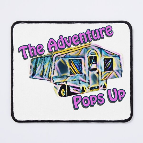 Item preview, The Adventure Pops Up Neon Trailer Tent designed and sold by BeccaAelishe.