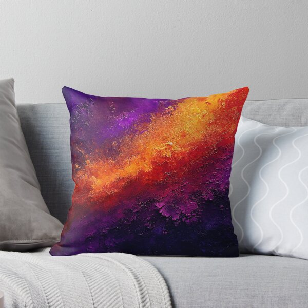 Item preview, Vibrant mix of purple, orange, and yellow hues create an abstract, cloud-like painting designed and sold by homydesign.