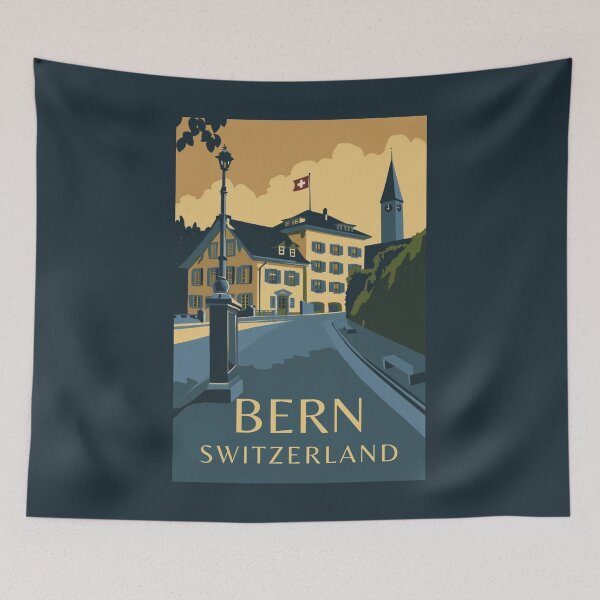 Item preview, A Vintage Travel Illustration of Bern - Switzerland  designed and sold by GoodOldVintage.