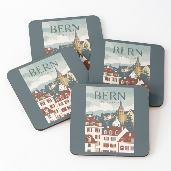 Item preview, A Vintage Travel Illustration of Bern - Switzerland  designed and sold by GoodOldVintage.