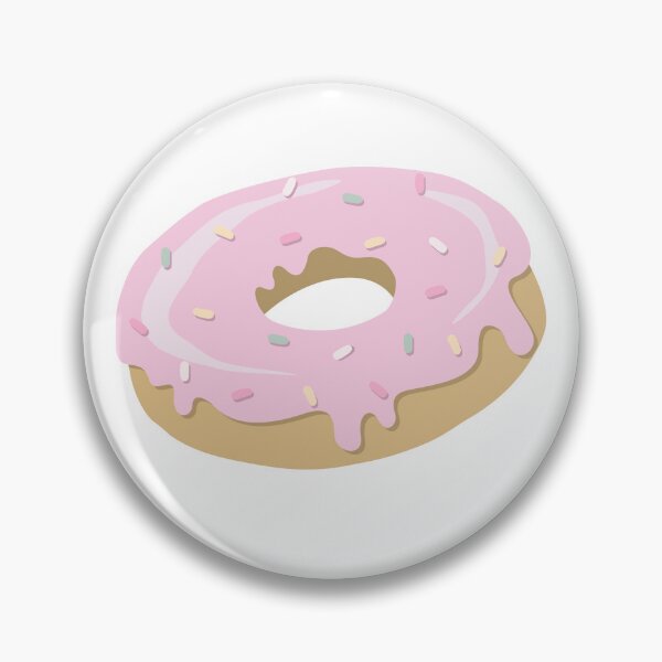 Item preview, Cute donut isolated clipart, donut with pink icing and colorful sprinkles designed and sold by GorXena.
