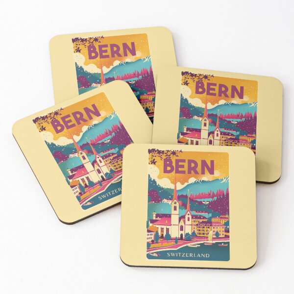 Item preview, A Vintage Travel Illustration of Bern - Switzerland  designed and sold by GoodOldVintage.