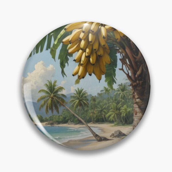 Item preview, Banana palm on a tropical beach designed and sold by seahorse crossing.