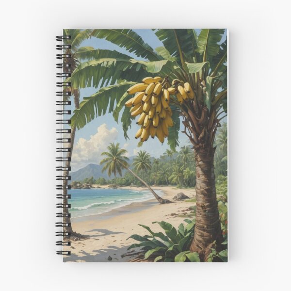 Item preview, Banana palm on a tropical beach designed and sold by seahorse crossing.