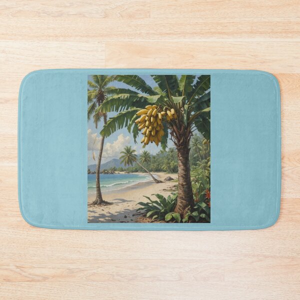 Item preview, Banana palm on a tropical beach designed and sold by seahorse crossing.