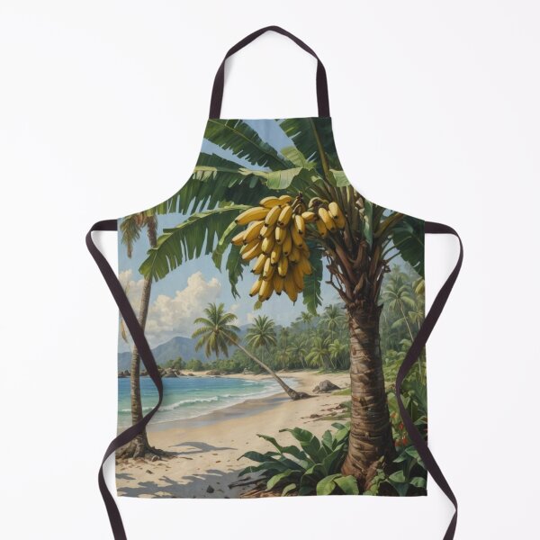 Item preview, Banana palm on a tropical beach designed and sold by seahorse crossing.