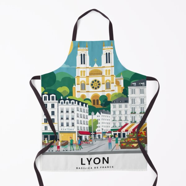 Item preview, Lyon , France . Basilica de France: Vibrant Market Day designed and sold by CARRAANN.