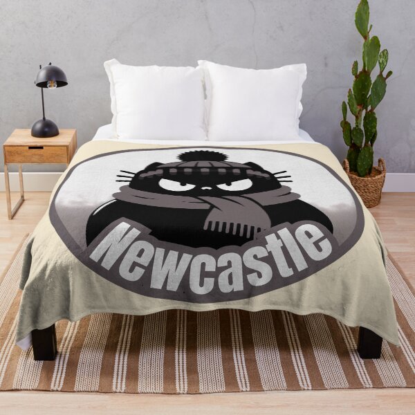 Item preview, Cute Black Cat | Grey Hat and Scarf | Newcastle | Circular Art designed and sold by GALUMARKET.